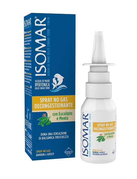 ISOMAR SOLUZIONE ACQUA MARE NASO IPERTONICA NASO SPRAY DECONGESTIONANTE 30 ML - Farmamood
