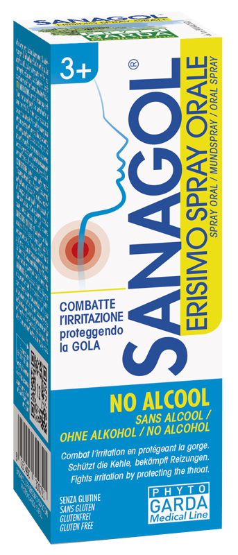 SANAGOL SPRAY ERISIMO SENZA ALCOOL 20 ML - Farmamood
