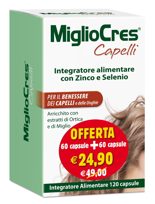 MIGLIOCRES 60+60 CAPSULE 60 G PROMOZIONE - Farmamood