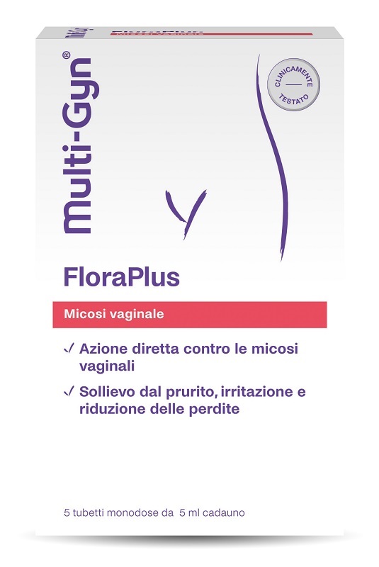 FLORAPLUS MULTI-GYN CANDIDOSI VAGINALE 5 TUBETTI X 5 ML - Farmamood