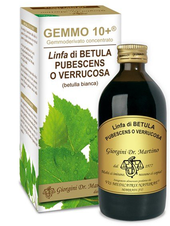 GEMMO 10+ BETULLA B LINFA 200 ML LIQUIDO ANALCOLICO - Farmamood