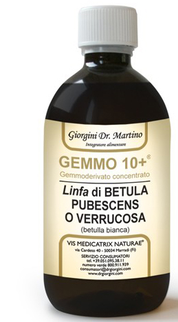 GEMMO 10+ BETULLA B LINFA 500 ML LIQUIDO ANALCOLICO - Farmamood