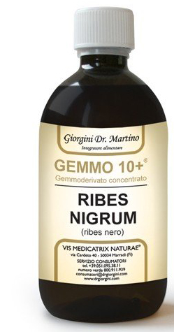 GEMMO 10+ RIBES NERO 500 ML LIQUIDO ANALCOLICO - Farmamood