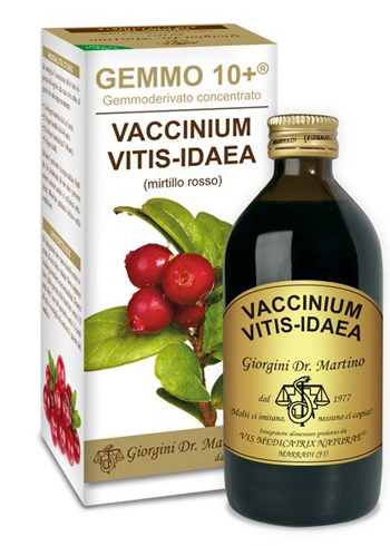 GEMMO 10+ MIRTILLO ROSSO LIQUIDO ANALCOLICO 200 ML - Farmamood