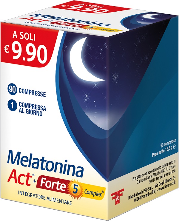 MELATONINA ACT+FORTE 5 COMPLEX 90 COMPRESSE - Farmamood