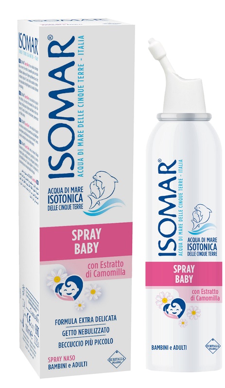 ISOMAR SPRAY BABY CON CAMOMILLA 100 ML - Farmamood