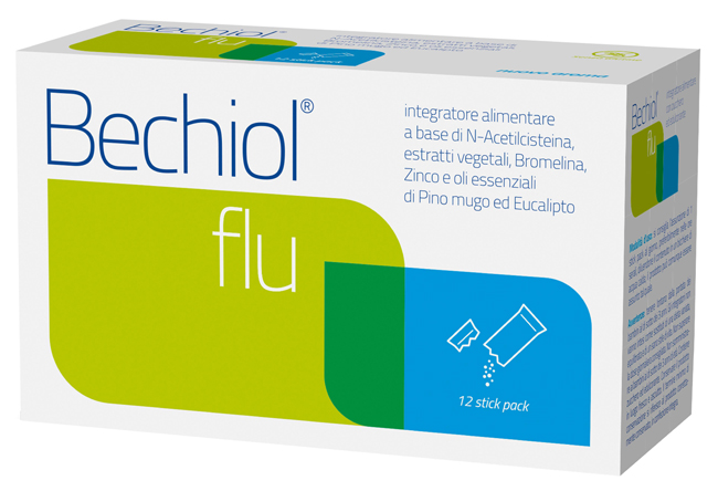 BECHIOL FLU 12 BUSTINE STICK PACK - Farmamood