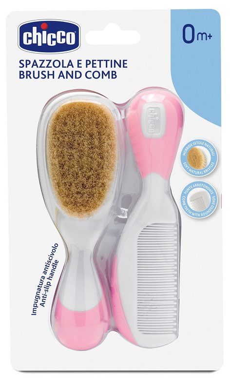 CHICCO SPAZZOLA + PETTINE ROSA - Farmamood