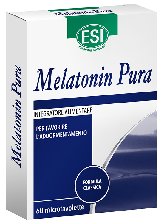 ESI MELATONIN PURA 60 MICROTAVOLETTE - Farmamood