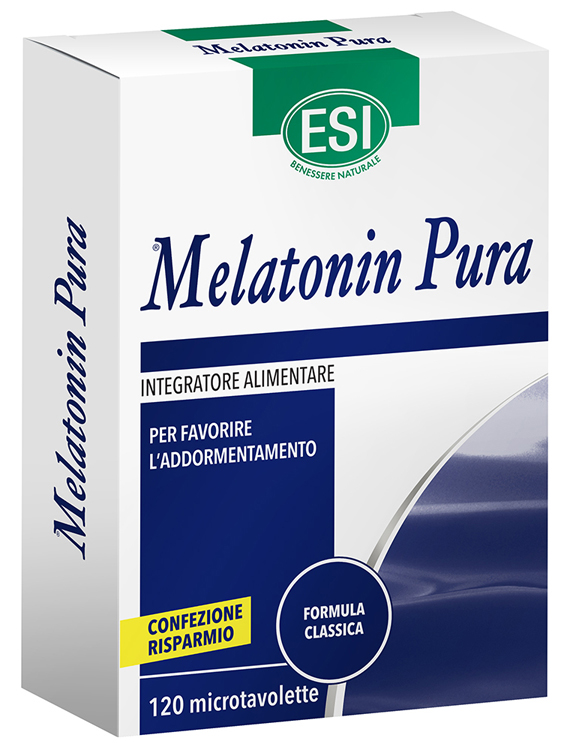 ESI MELATONIN PURA 120 MICROTAVOLETTE - Farmamood
