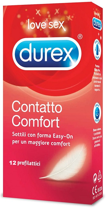 PROFILATTICO DUREX CONTATTO COMFORT 12 PEZZI - Farmamood