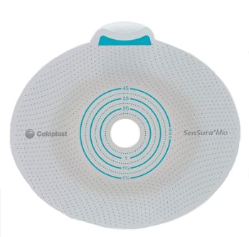 PLACCA PER UROSTOMIA COLOSTOMIA ILEOSTOMIA SENSURA MIO CLICK SISTEMA A DUE PEZZI FLANGIA 70 MM FORO RITAGLIABILE 10-65 MM 5 PEZZI - Farmamood