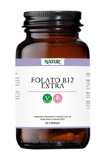 FOLATO B12 EXTRA 30 CAPSULE - Farmamood