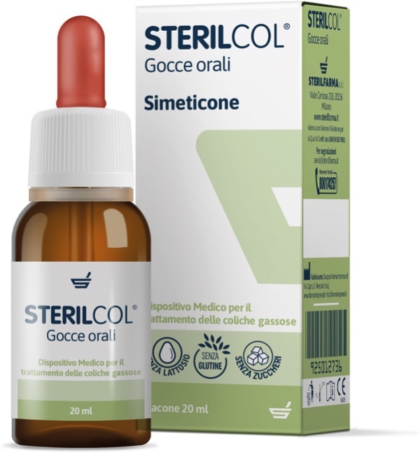 STERILCOL GOCCE ORALI SOSPENSIONE GASTROFUNZIONALE FLACONCINO 20 ML - Farmamood