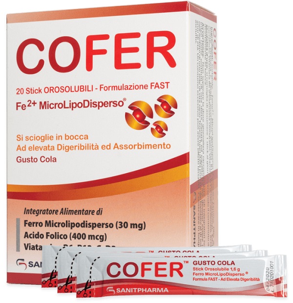 COFER 20 STICK OROSOLUBILI GUSTO COLA - Farmamood