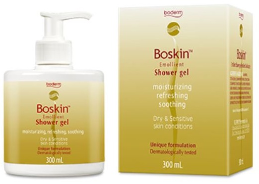 BOSKIN DOCCIA GEL EMOLLIENTE CUOIO CAPELLUTO E PELLE 300 ML - Farmamood