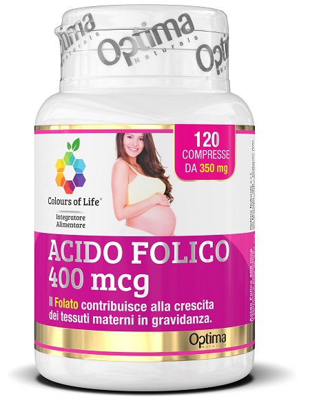 COLOURS OF LIFE ACIDO FOLICO 400 MCG 120 COMPRESSE 350 MG - Farmamood