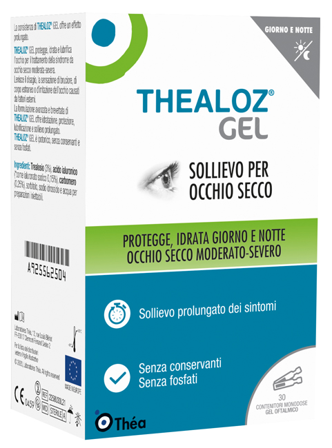 THEALOZ GEL OFTALMICO 30 CONTENITORI MONODOSE 0,4 G - Farmamood