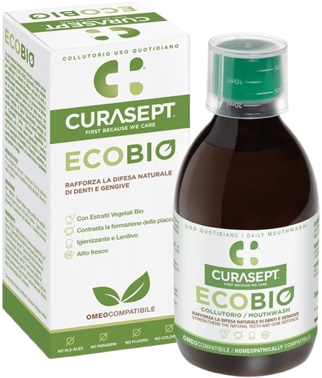 CURASEPT COLLUTORIO ECOBIO 300 ML PHARMADENT - Farmamood
