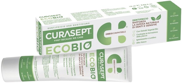 CURASEPT PHARMADENT ECOBIO DENTIFRICIO 75 ML - Farmamood