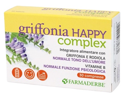 GRIFFONIA HAPPY COMPLEX 30 COMPRESSE - Farmamood