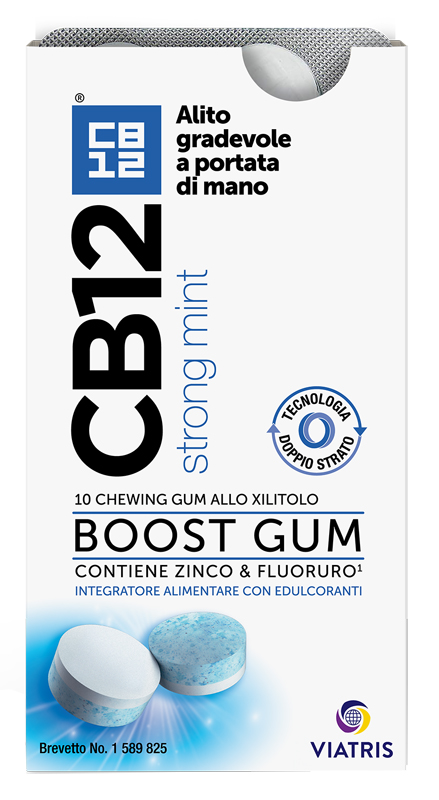 CB12 BOOST 10 CHEWING-GUM ZINCO E FLUORURO NEW FORMULATION - Farmamood
