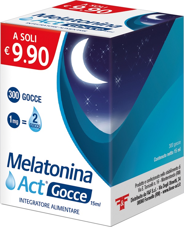 MELATONINA ACT GOCCE 15 ML - Farmamood