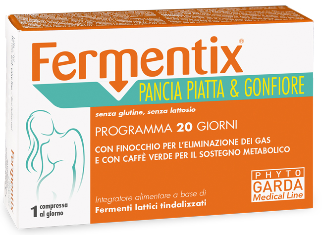 FERMENTIX PANCIA PIATTA E GONFIORE 20 COMPRESSE - Farmamood