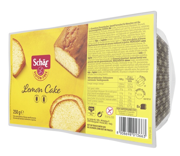 SCHAR LEMON CAKE 250 G - Farmamood