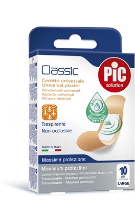 CEROTTO PIC CLASSIC 25X72 MM 10 ANTIBATTERICO 10 PEZZI - Farmamood