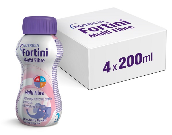 FORTINI MULTI FIBRE GUSTO FRAGOLA 200 ML - Farmamood