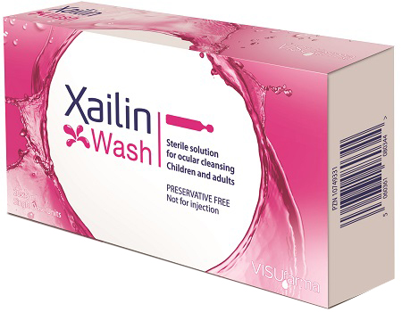 XAILIN WASH SOLUZIONE STERILE OCULARE 20 FLACONCINI 5 ML MONODOSE - Farmamood