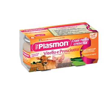 PLASMON OMOGENEIZZATO VITELLO - PROSCIUTTO 4 X 80 G - Farmamood
