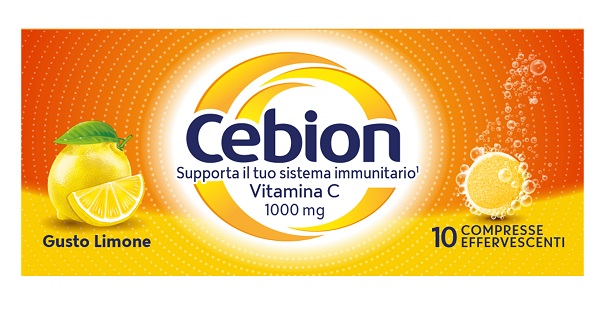 CEBION EFFERVESCENTE VITAMINA C LIMONE 10 COMPRESSE - Farmamood