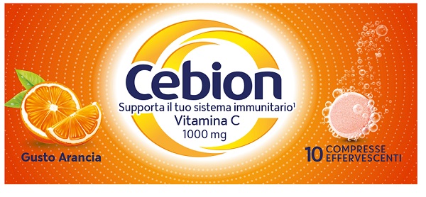 CEBION EFFERVESCENTI VITAMINA C ARANCIA 10 COMPRESSE - Farmamood