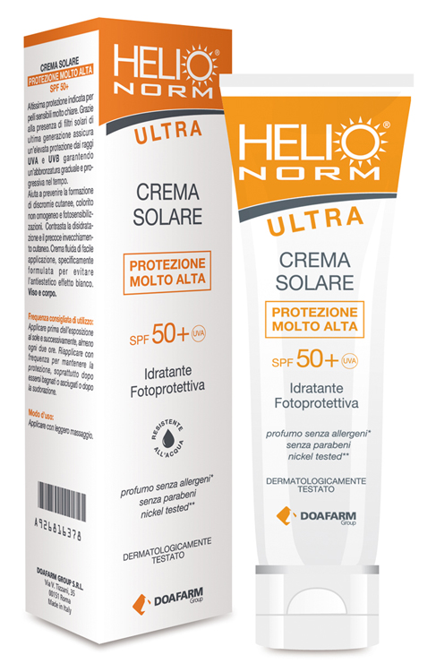 HELIONORM ULTRA CREMA SOLARE SPF 50+ 100 ML - Farmamood