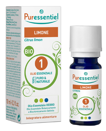 PURESSENTIEL LIMONE OLIO ESSENZIALE BIO 10 ML - Farmamood