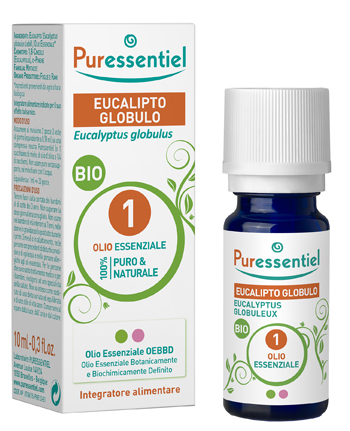 PURESSENTIEL EUCALIPTO GLOBULO OLIO ESSENZIALE BIO 10 ML - Farmamood