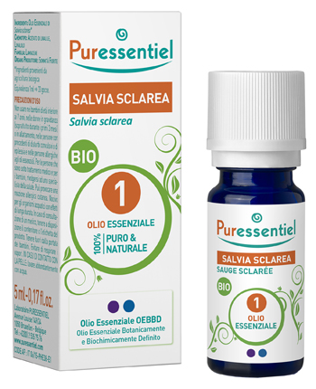 PURESSENTIEL SALVIA SCLAREA OLIO ESSENZIALE BIO 10 ML - Farmamood