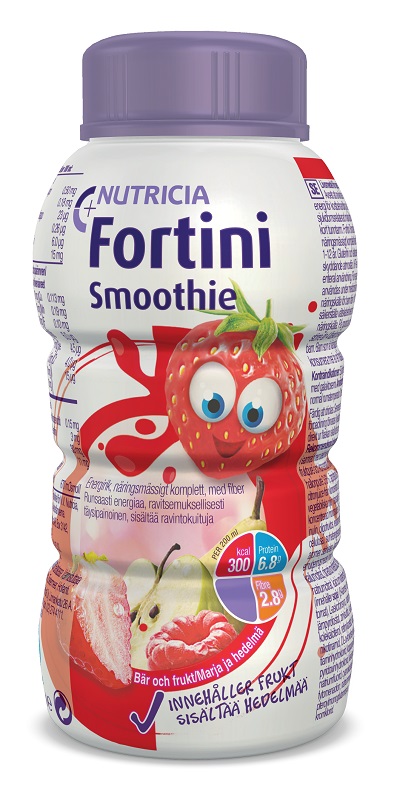 FORTINI SMOOTHIE MULTI FIBRE GUSTO FRUTTI ROSSI 200 ML - Farmamood