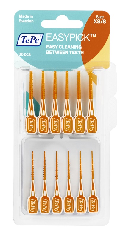 TEPE SCOVOLINI EASYPICK EXTRASMALL/SMALL ARANCIONE 36 PEZZI - Farmamood