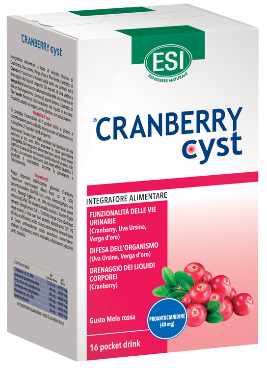 ESI CRANBERRY CYST POCKET DRINK 16 BUSTINE - Farmamood
