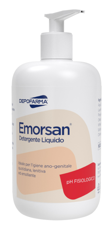 EMORSAN DETERGENTE LIQUIDO IGIENE ANO GENITALE PH FISIOLOGICO 500 ML - Farmamood