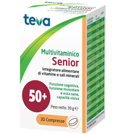 MULTIVITAMINICO SENIOR TEVA 30 COMPRESSE 39 G - Farmamood