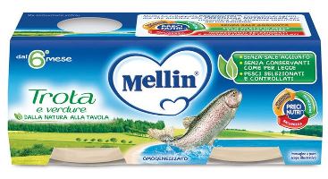 MELLIN OMOGENEIZZATO TROTA 2 X 80 G - Farmamood