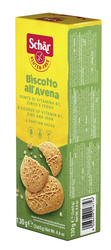 SCHAR BISCOTTI ALL'AVENA 2 BUSTE DA 65 G - Farmamood