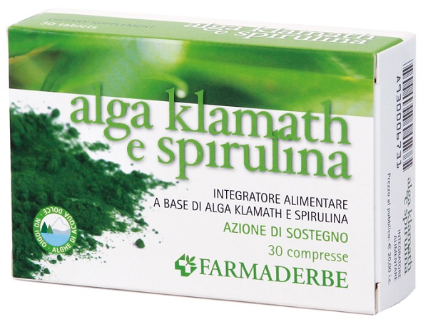ALGA KLAMATH E SPIRULINA 30 COMPRESSE - Farmamood