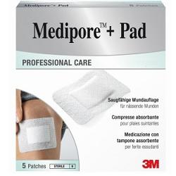 MEDICAZIONE MEDIPORE+PAD 10X10CM 5PEZZI - Farmamood