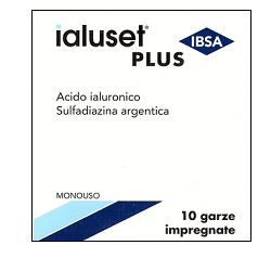 GARZA MEDICATA IALUSET 10X10 CM 10 PEZZI - Farmamood