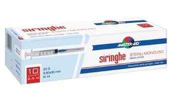 SIRINGA PER VENIPUNTURA MASTER-AID 10 ML GAUGE 21 10 PEZZI - Farmamood